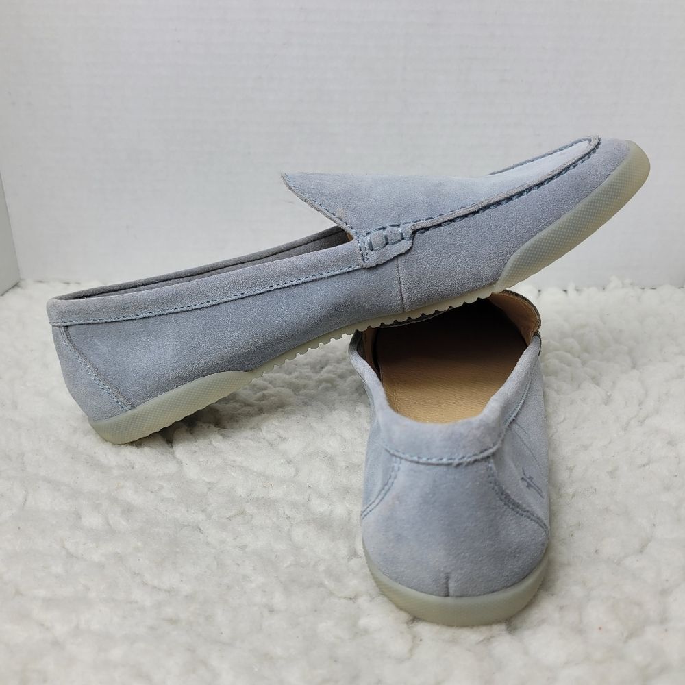 Frye Melanie Skimmer Womens Slip On Shoes Size 9 Bue Suede Almond Toe Shoes New - Picture 5 of 10